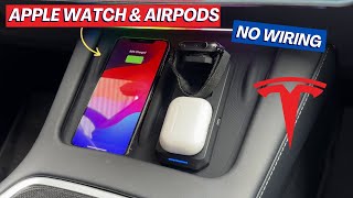 Tesla Model 3Y Install An Integrated Apple Watch & Airpods Charger In Minutes