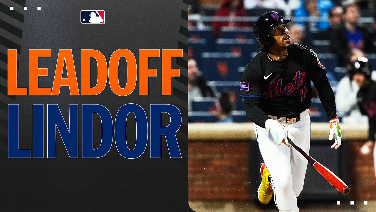 BIG APPLE BLAST! 🍎 Francisco Lindor hits his 4th leadoff home run