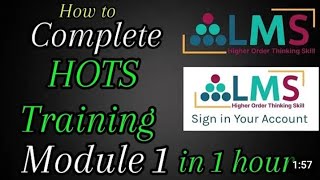 How to complete ✅ hots training  💯 module 1 #search #viral #vitalvideo #1millionviews #youtubevideo 