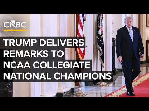 President Trump honors NCAA Collegiate National Champions at the White House — 4/21/2026 Episode cover