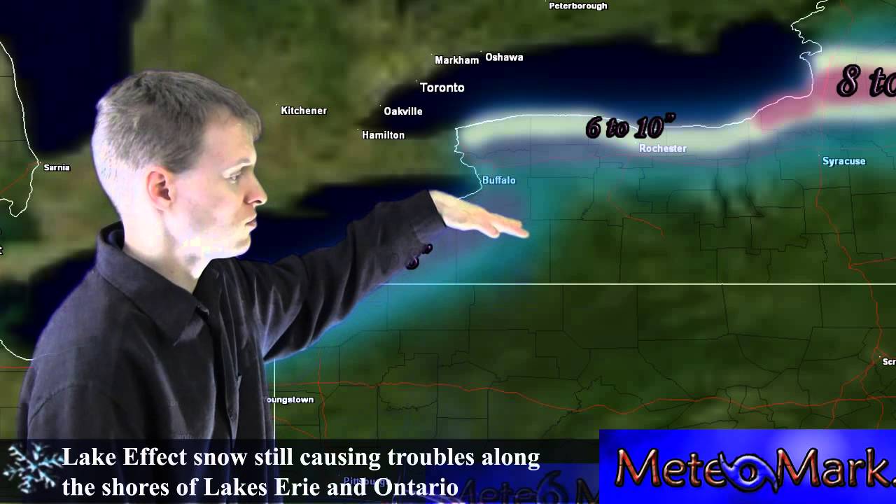 Lake Effect Snow, Plus Update on Jan 25-26 Storm : 1/22/2013 - YouTube
