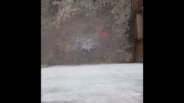 Experiment: will a water balloon explode if it rolls down from a tall buildings?💥 #balloon