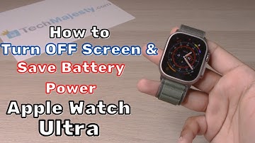 How to Turn OFF the Screen and Save Battery Power: Apple Watch Ultra! (Theater Mode)