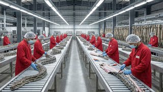 Download Lagu Insane the Python Leather Factory-Million Dollar Products Are Made from Python Skin (Full  Process) MP3