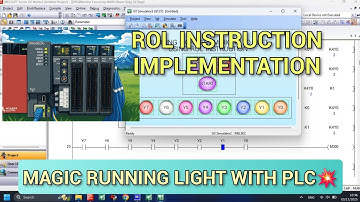 ROL Instruction Implementation | Amazing Running Light Project Using Mitsubishi PLC and HMI