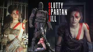 Resident Evil 3 Remake Jill Valentine And Nemesis Are Kratos From God Of War Sexy Spartan PC Mod