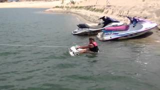 Mom's First Wakeboarding Experience