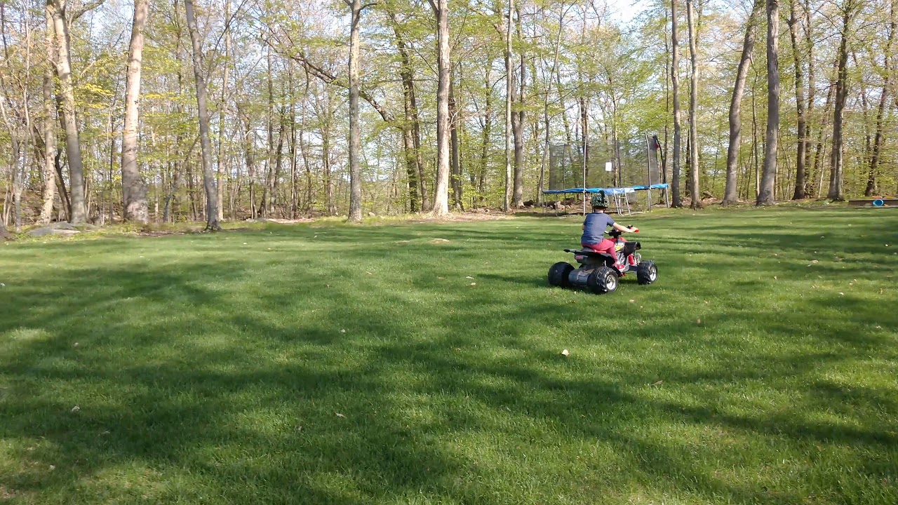 Jack on his 24v Power Wheels Quad with Stage V 775 Motors and 7R