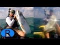 Rwood outdoors  kayak fishing for giant jack crevalle and massive tarpon