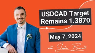 USDCAD Target Remains 1.3870 (May 7, 2024)
