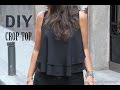 DIY Costura: Cómo hacer blusa crop top (patrones gratis)