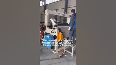 Automatic stainless steel wire mesh weaving machine servo motor PLC machine