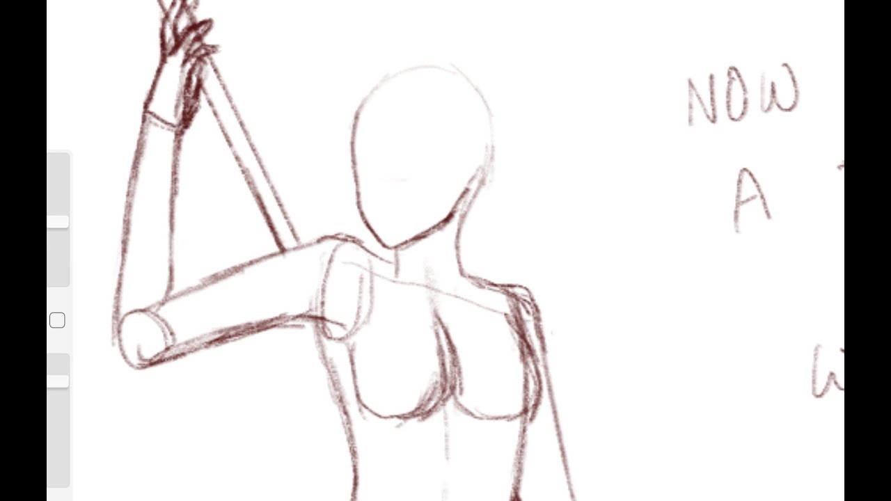 Drawing Tutorial How To Draw Body Of Anime Girl Posing With Objects