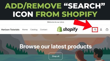 How to Remove Search Icon from Shopify [Horizon Theme] | KM Webverse