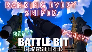 ranking *EVERY* SNIPER in BattleBit Remastered and BEST SETUPS!