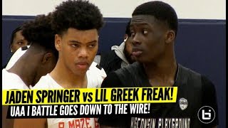 Lil Greek Freak Vs Jaden Springer Uaa Battle Goes Down To The Wire Full Highlights