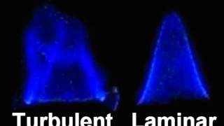 Turbulent vs Laminar Premixed Burner Flame - high speed