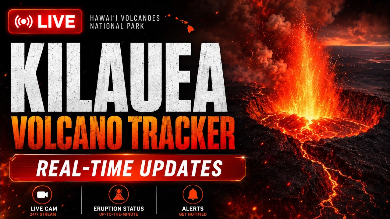 Kīlauea Volcano Live – Halemaʻumaʻu Crater South Rim Webcam live camera thumbnail