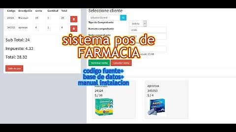 SISTEMA MULTICURSAL FARMACIA con codigo fuente