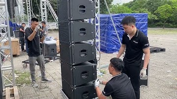 Treo Line array Lx acoustic tại Plase Show 2024 | line array DA-112 mới nhất
