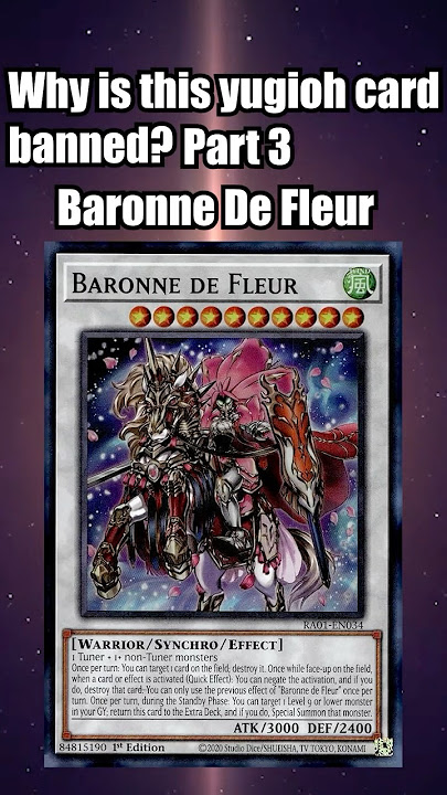 Download lagu Why is Baronne De Fleur Banned in 1 minute! #yugioh #yugiohcommunity #yugiohcards