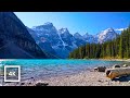 4k moraine lake relaxation  soothing water ambience  peaceful nature sounds for sleep  study