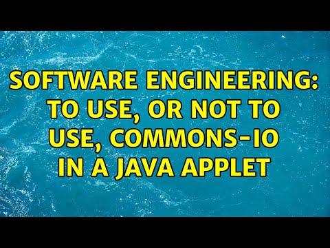 Software Engineering: To