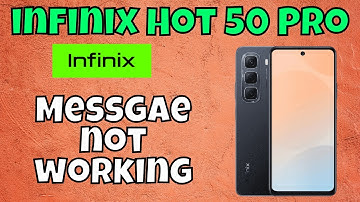 Message Problem infinix Hot 50 Pro || How to solve message issues || Messgae not working solution
