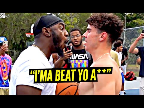 Trash Talker Wanted to Fight! Crswht & Ballislife East Coast Squad in  Jacksonville — Eightify