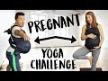 Couples Pregnant Yoga Challenge! - Husband Wears Pregnancy Belly!