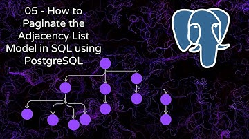 Paginate Adjacency List Model in SQL with ROW_NUMBER | PostgreSQL Tutorial (#05)