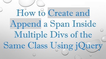 How to Create and Append a Span Inside Multiple Divs of the Same Class Using jQuery