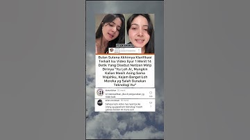 Bulan Sutena Akhirnya Klarifikasi Terkait Isu Video Viral 1 Menit 14 Detik #viralvideo #bulansutena