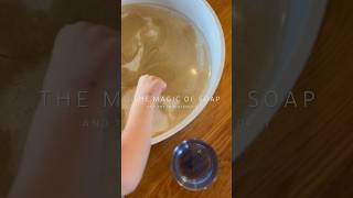 A #kidsactivity showing the importance of washing hands. 🤚🏼🧼 #sahmlife #activitiesforkidsathome