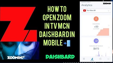 How to open Zoom in Tv mcn Daishbard in mobile browser