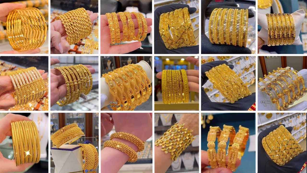 100+Top  Trending Gold Bangles Designs with price l Unique Gold Bangle Designs 2026   @horainshop ​