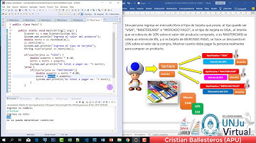 Estructuras selectivas simples dobles y multiples en JAVA EJEMPLOS PRACTICA  UNJU VIRTUAL PARTE 4/12