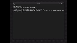 How to install FreeDOS using QEMU