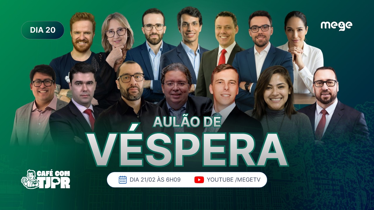 TJPR: Aulão de véspera (sábado, 21/02)