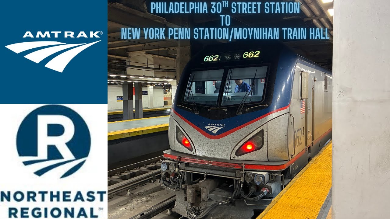 Amtrak Northeast Regional 190: Full Ride from Philadelphia to New York ...