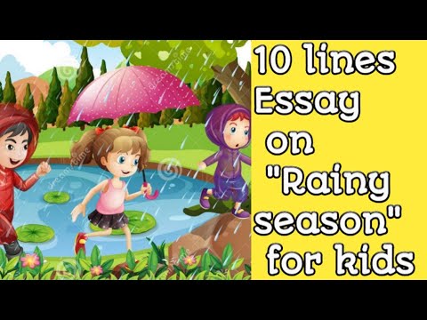 essay on rain for kids