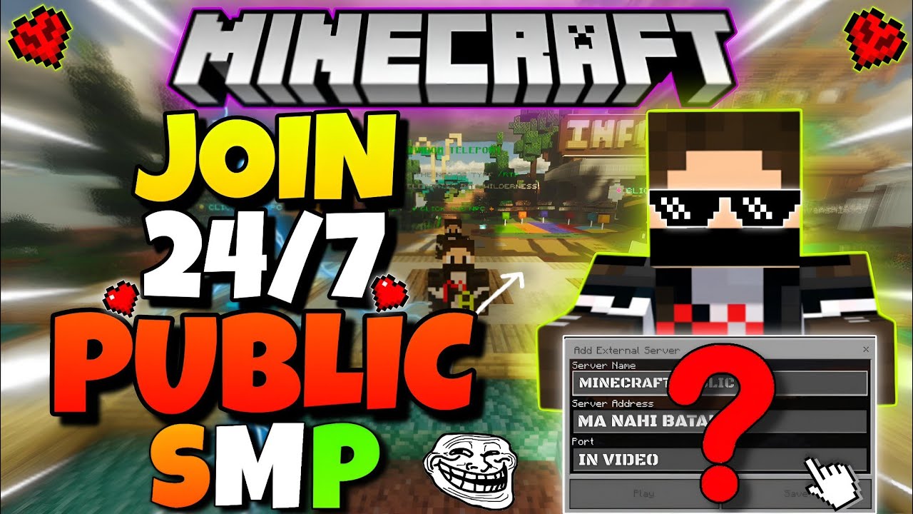 🌪 New Best Free Public Smp Server For Minecraft | Java/Pe/Pojav | 24/7 ...