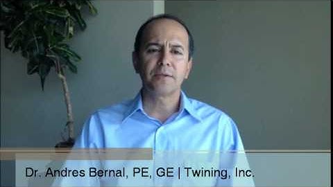 Dr. Andres Bernal, PE, GE Discussing Pile Foundations