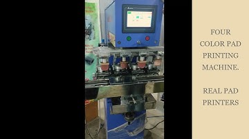 Four Color Pad Printing Machine for Toys Model No  RPP-4250PLCST @realpadprinters3031 +91 991089-6059