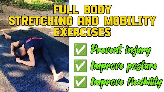 Sesi senaman pemanasan badan - Full body stretching and mobility exercises