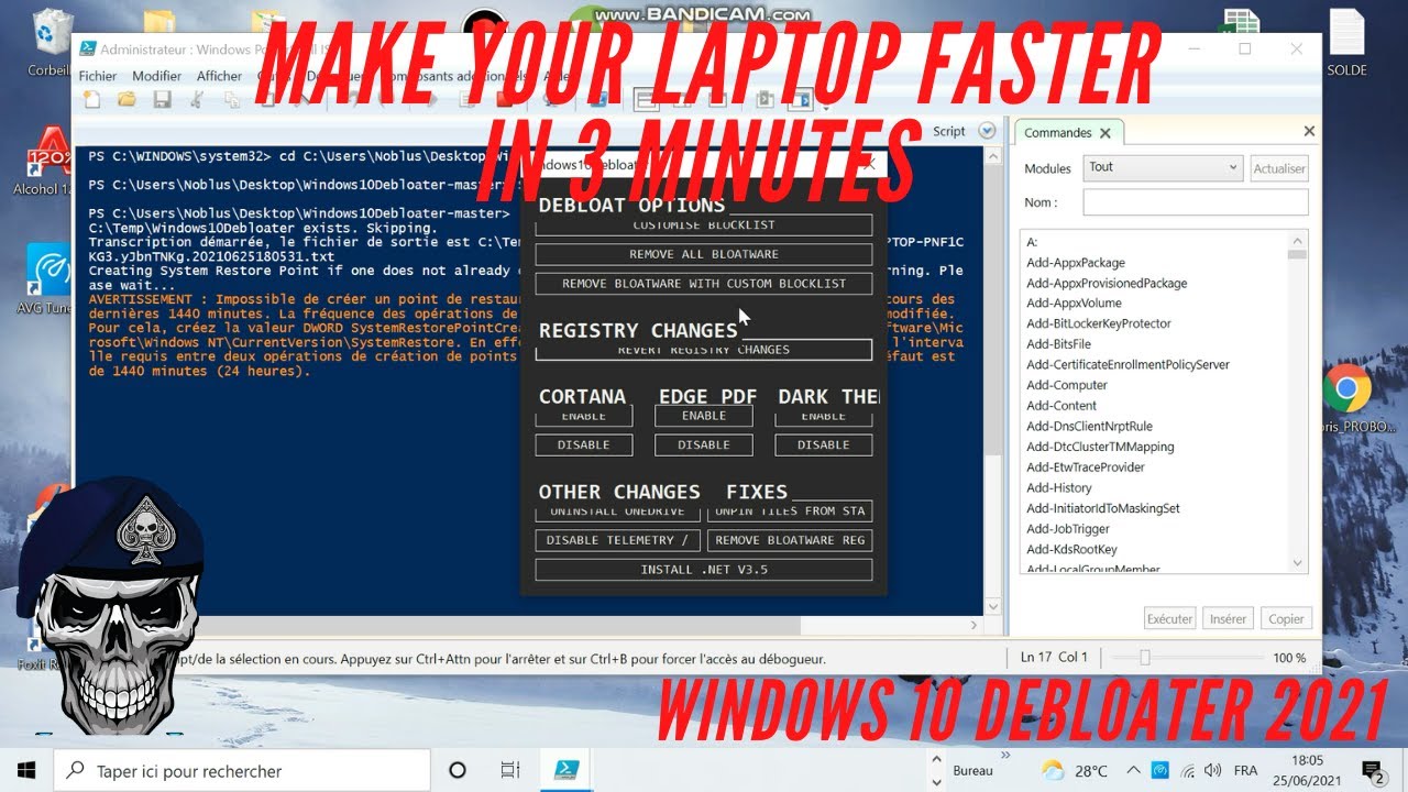make your laptop faster in 3 minutes (windows 10 debloater