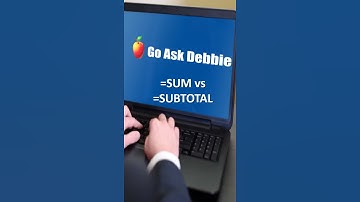 Excel Sum vs Subtotal #Shorts