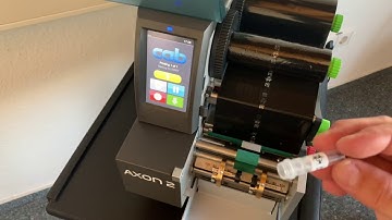 Tube labeling system AXON 2 | เครื่องพิมพ์พร้อมปิดฉลากหลอดพลาสติค | cab GERMANY