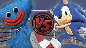 SONIC vs HUGGY WUGGY! (Poppy Playtime vs Sonic The Hedgehog Song) | CARTOON RAP ATTACK!