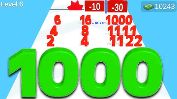 Number Master: Run & Merge - Level Up Numbers (Math Games, Max Level)